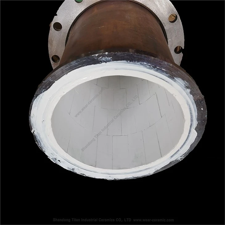 Lined With Ceramic Wear Resistant Steel Pipe